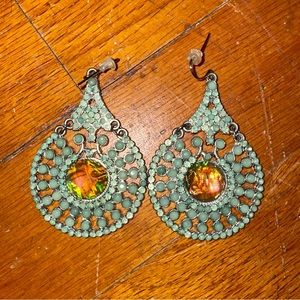 Y2k Claire’s Mint Green Dangle Earrings